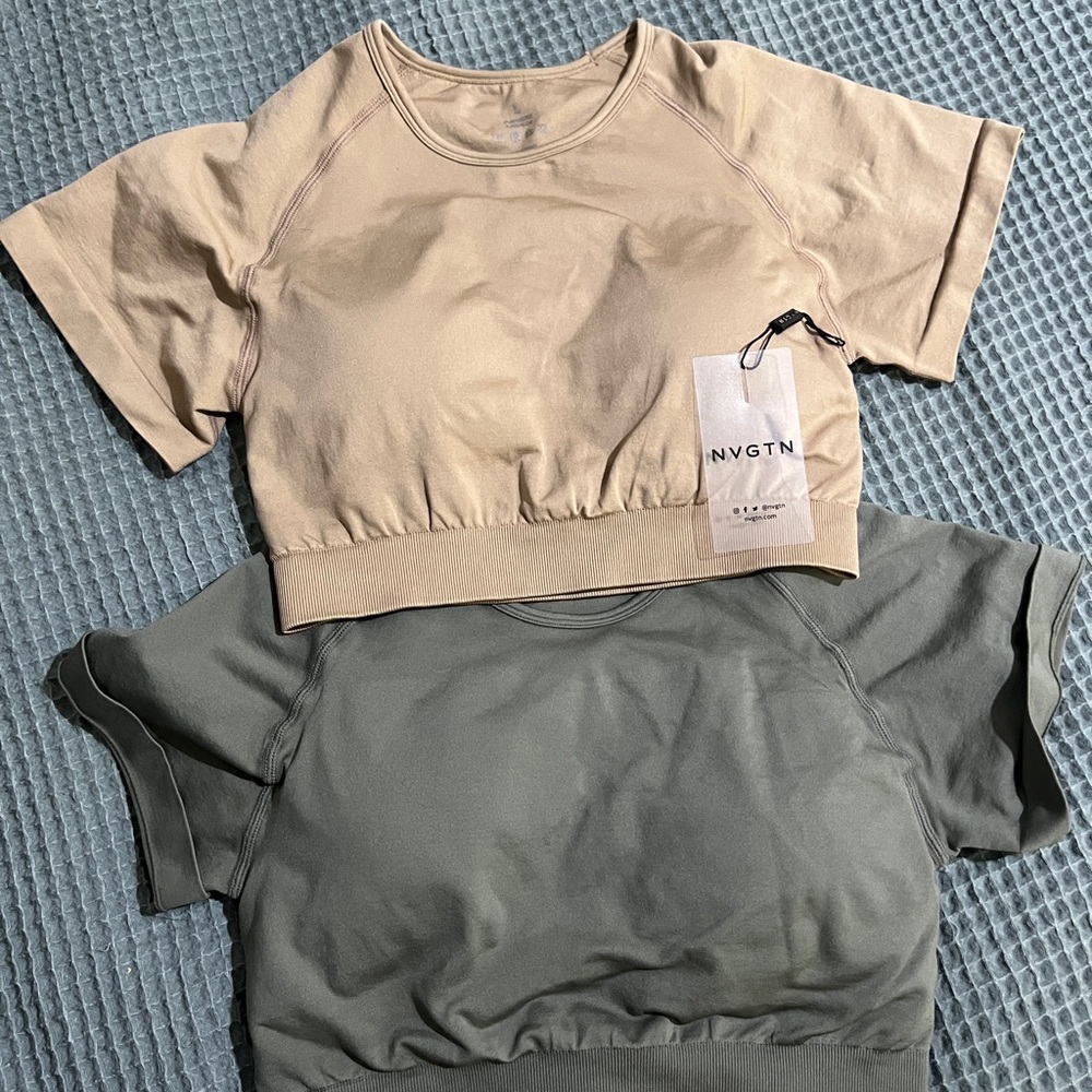 NVGTN Beige Crop Top